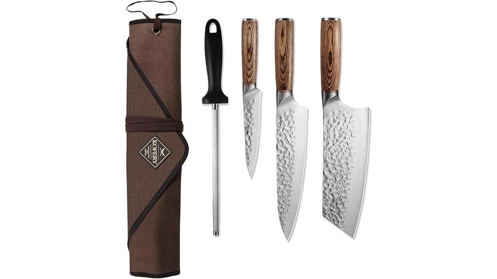 five piece knife set