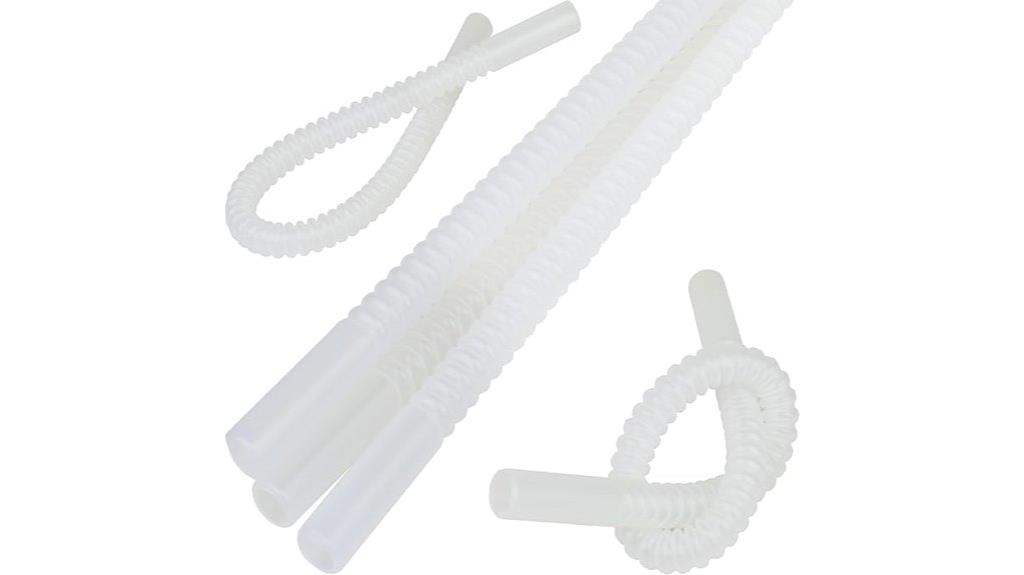 flexible reusable drinking straws