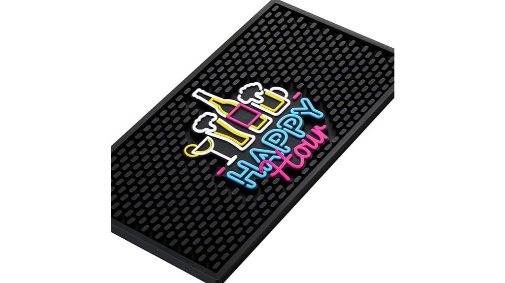 fluorescent non slip spill mat