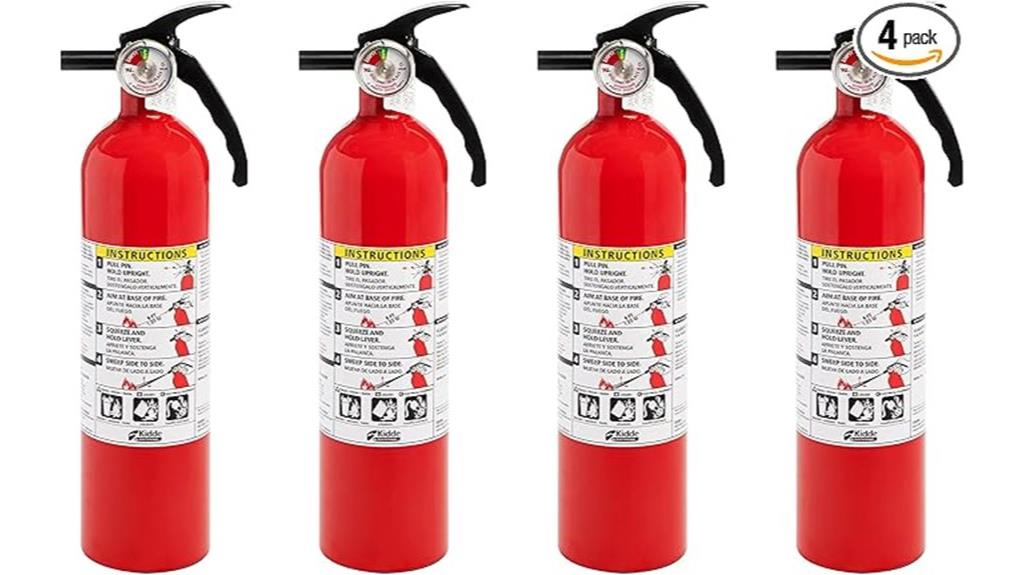 four pack fire extinguishers