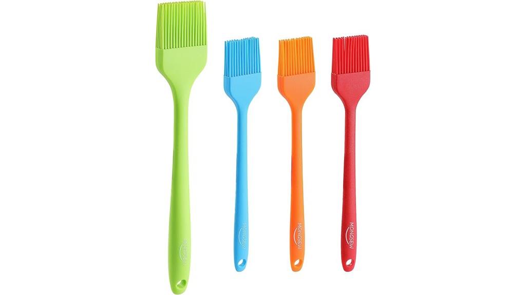 four piece silicone brushes