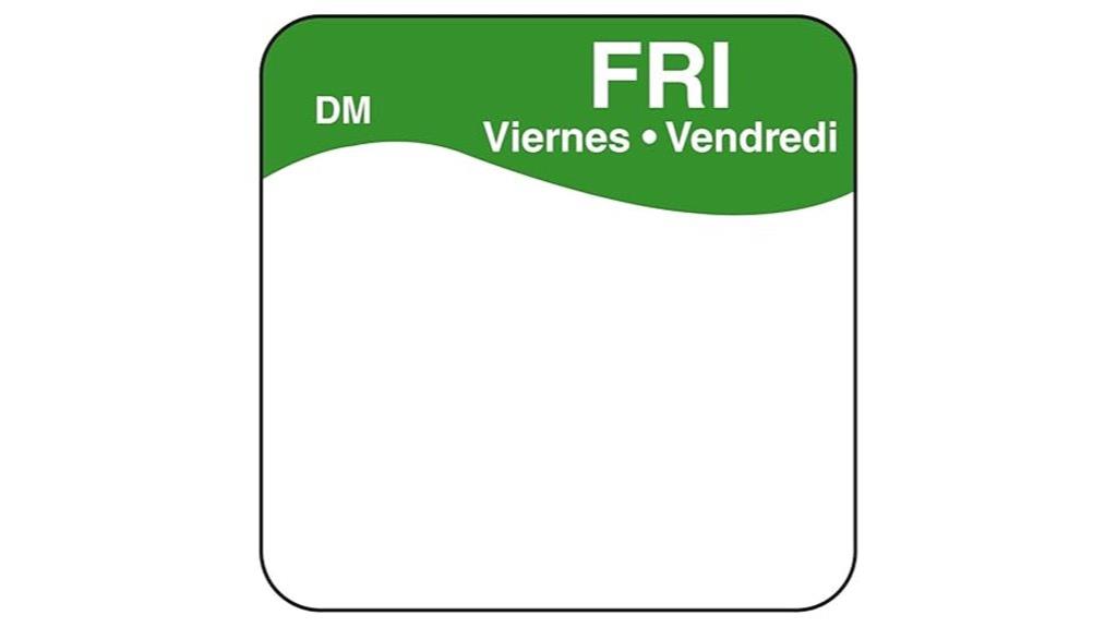 friday dissolvable label roll