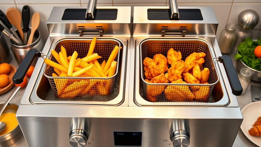 fryer capacity and safety