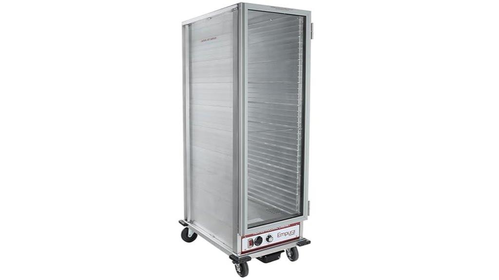 full height mobile heated cabinet
