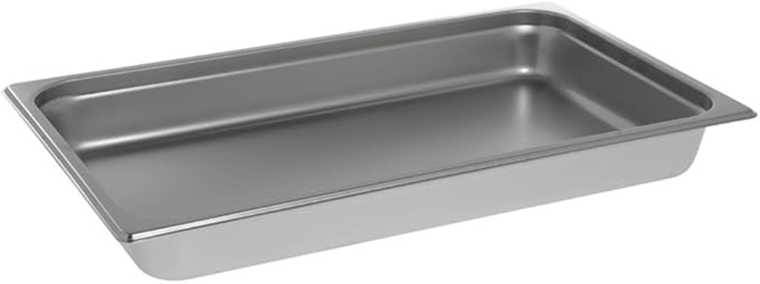 full size stainless steel hotel pan