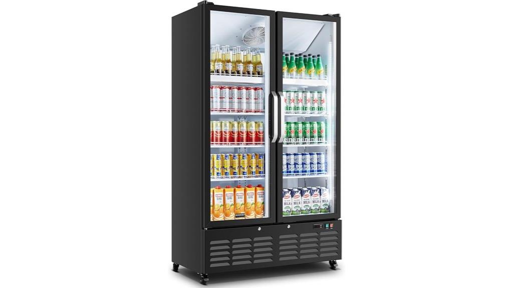 glass door commercial cooler
