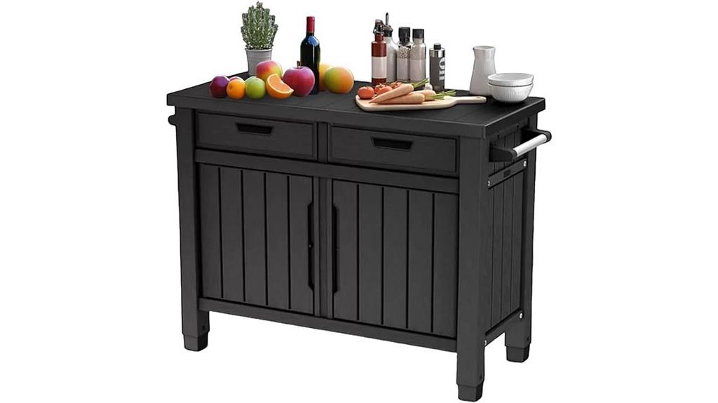 graphite gray outdoor grill