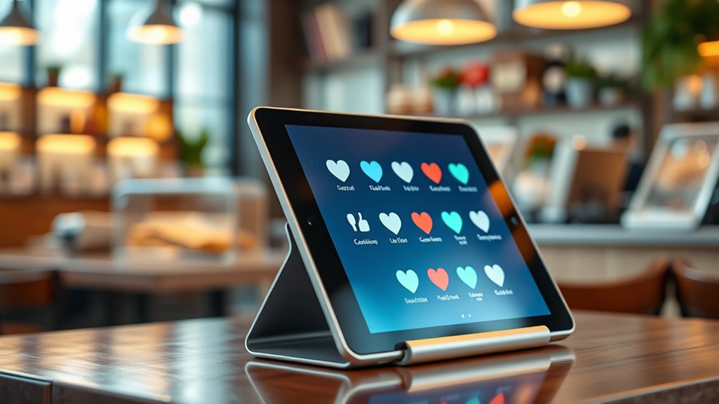 guest feedback tablet stands