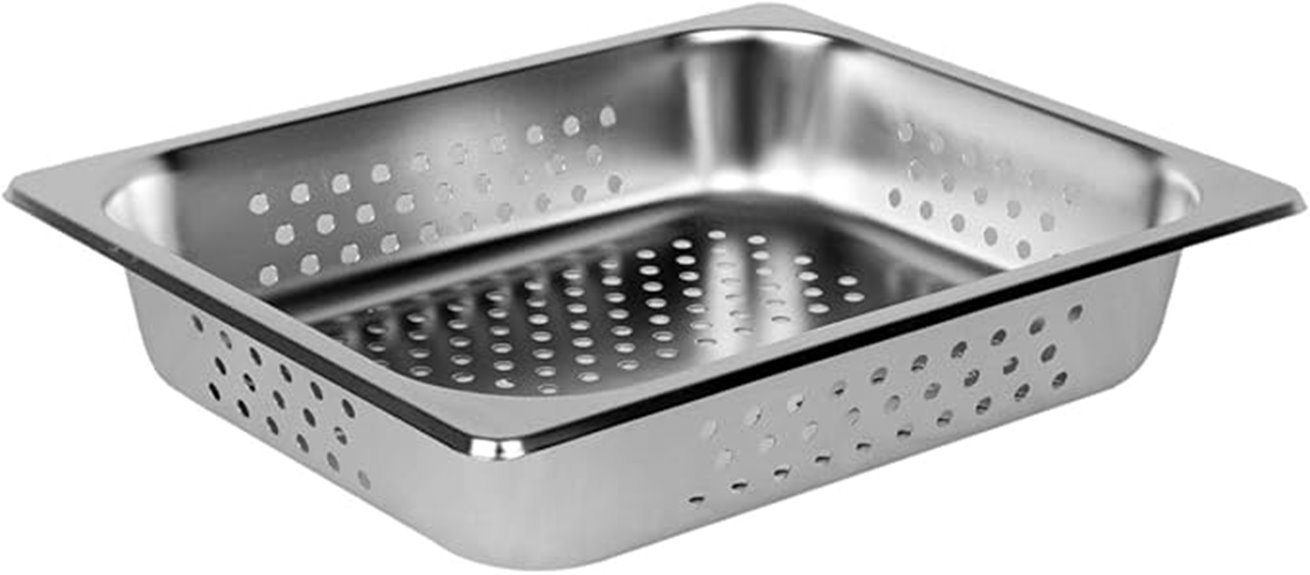 half size perforated pan