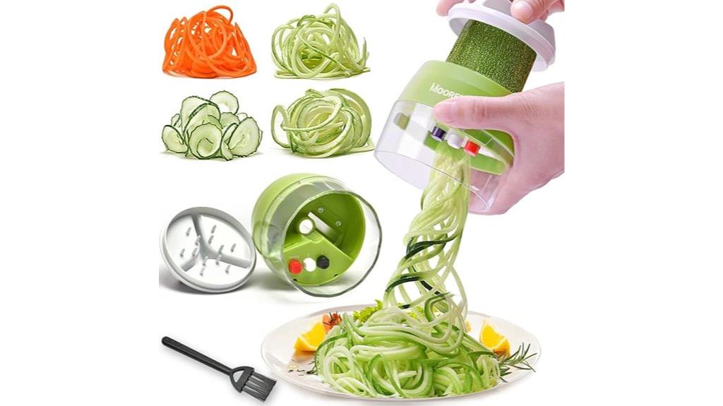 handheld 4 in 1 vegetable slicer