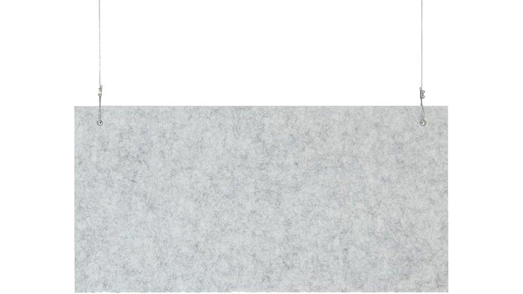 hanging sound absorbing baffles