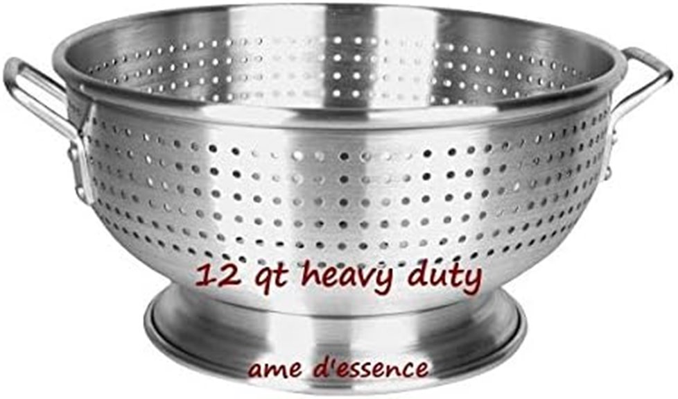 heavy duty aluminum colander