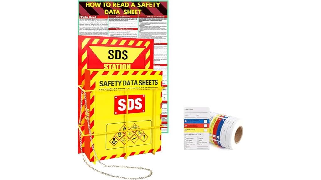 heavy duty safety data binder