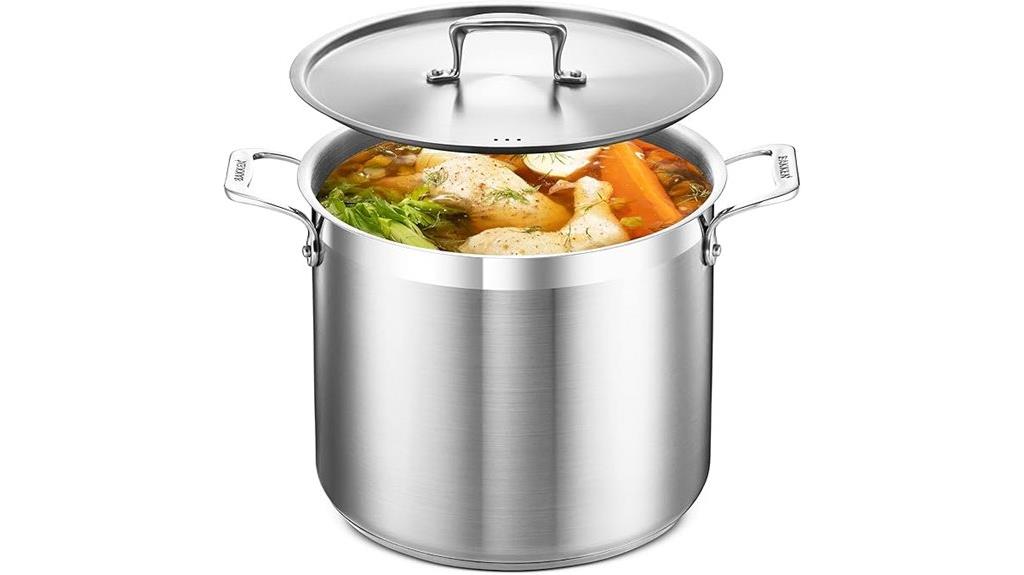 heavy duty stainless steel stockpot
