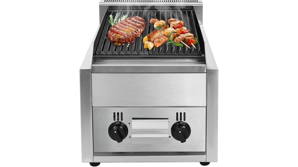 heavy duty two burner grill