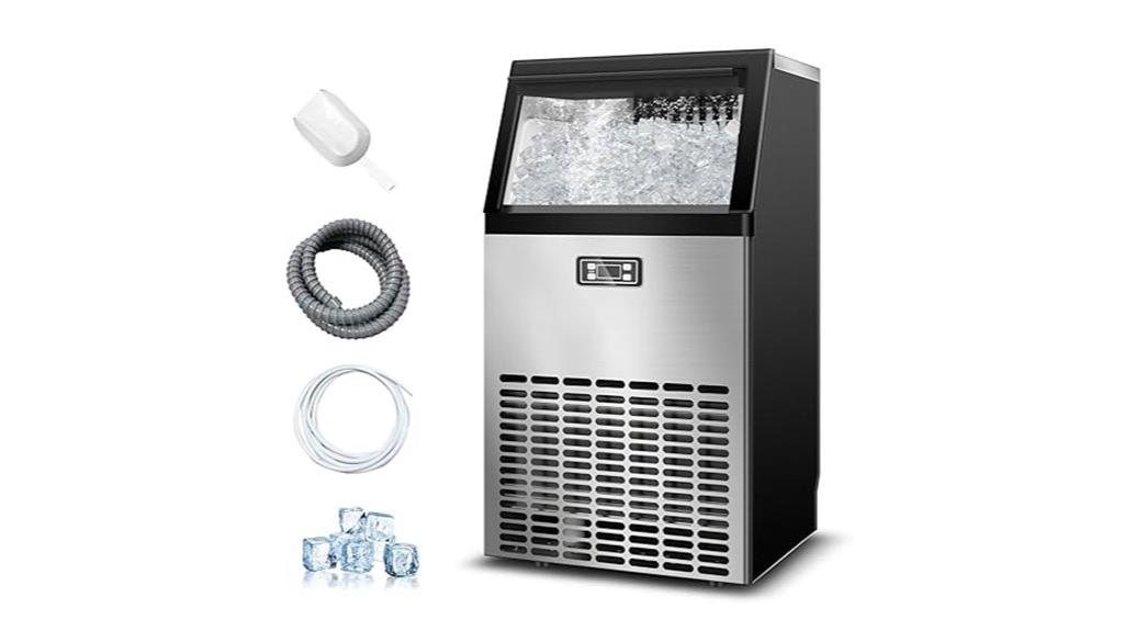 high capacity self cleaning ice maker