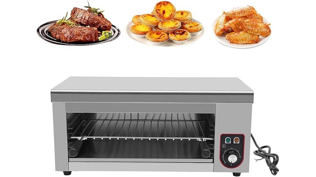 high power cheese melting appliance