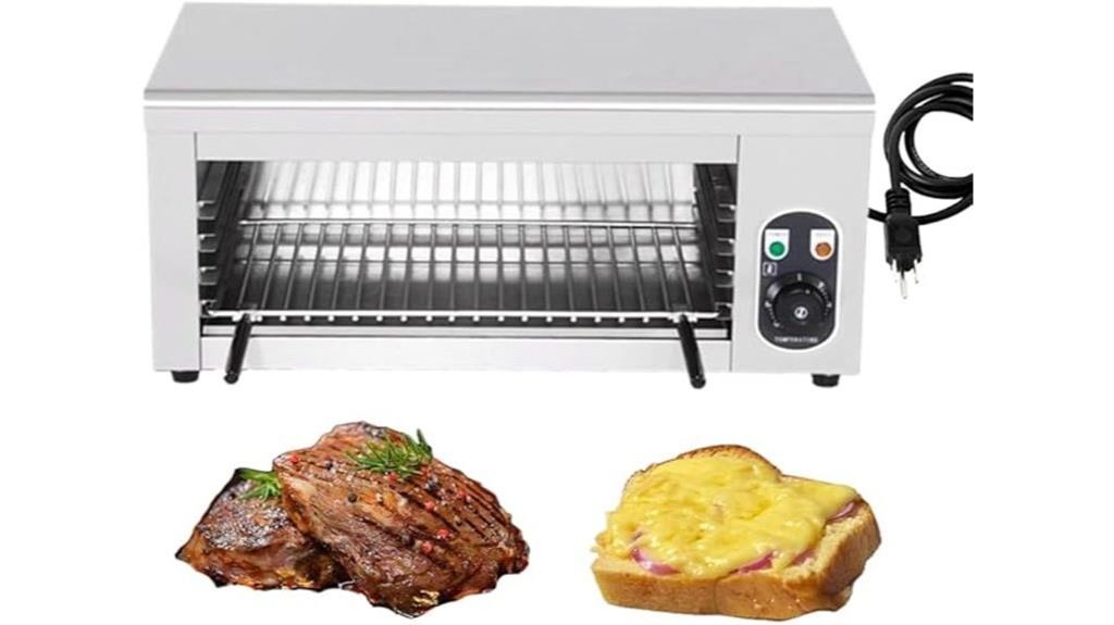 high wattage stainless broiler