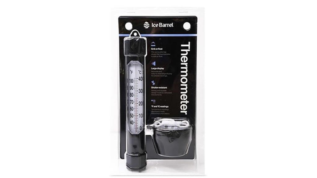 ice barrel thermometer reading