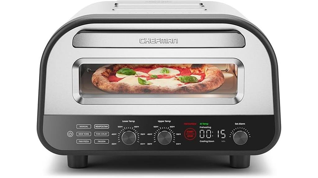 indoor pizza oven touchscreen