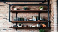 industrial pipe shelving ideas