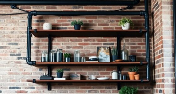 industrial pipe shelving ideas