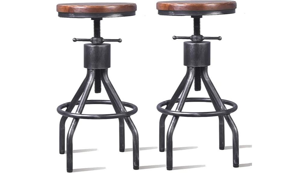 industrial style bar stools