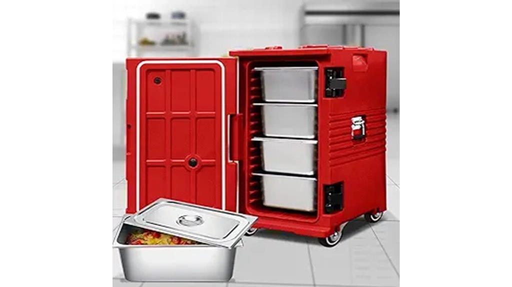 insulated carrier with pans