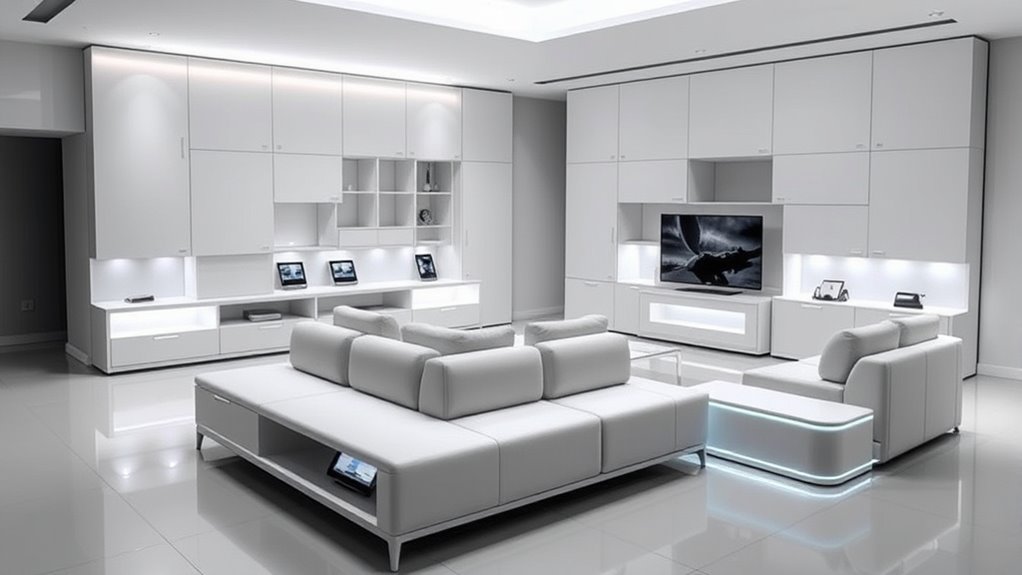 integrated tech enhanced furniture