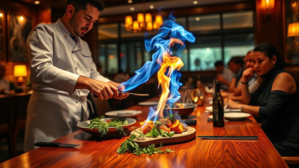 interactive artistic live dining