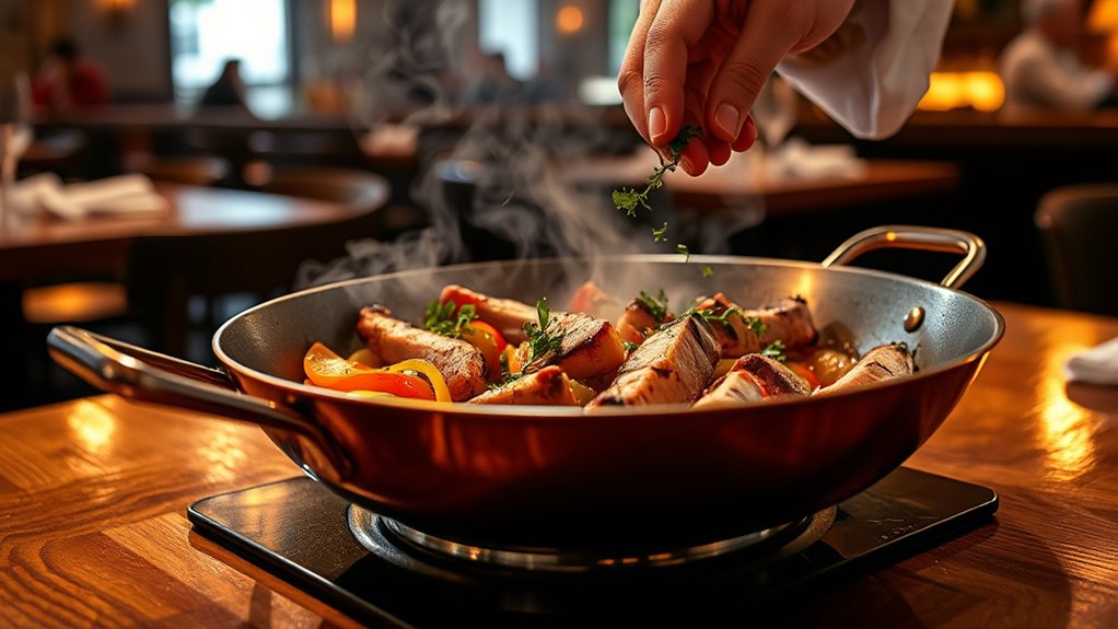 interactive classic cuisine presentation