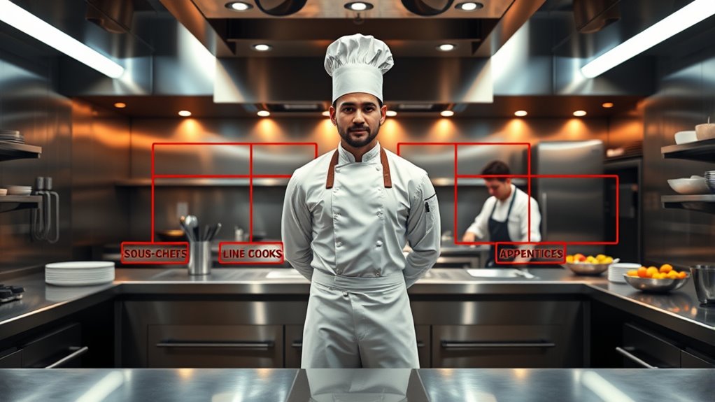 kitchen staff hierarchy structure