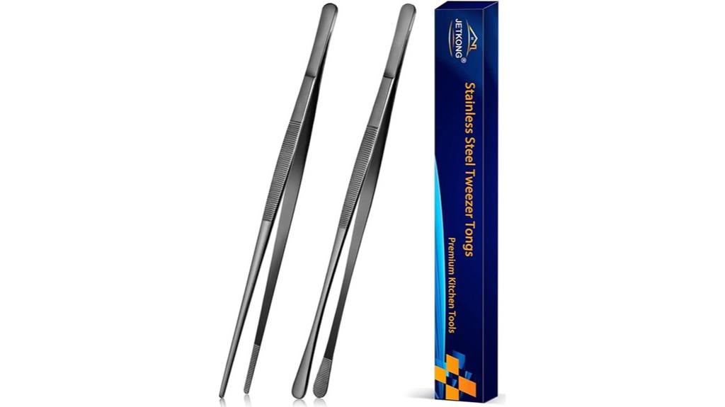 kitchen tweezers with serrated tips