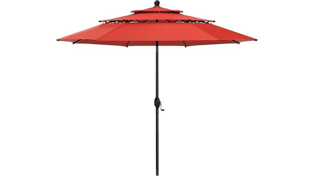 large 10ft auto tilt umbrella