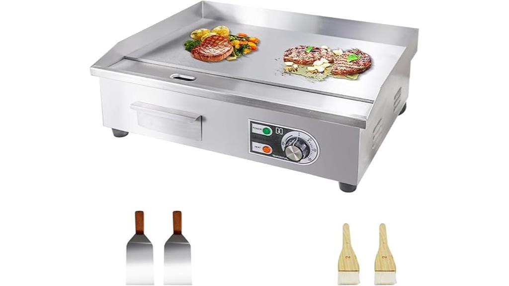 large adjustable electric griddle