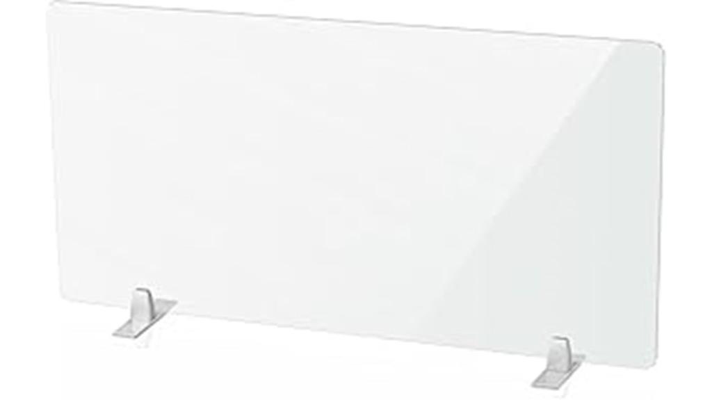 large clear countertop shield