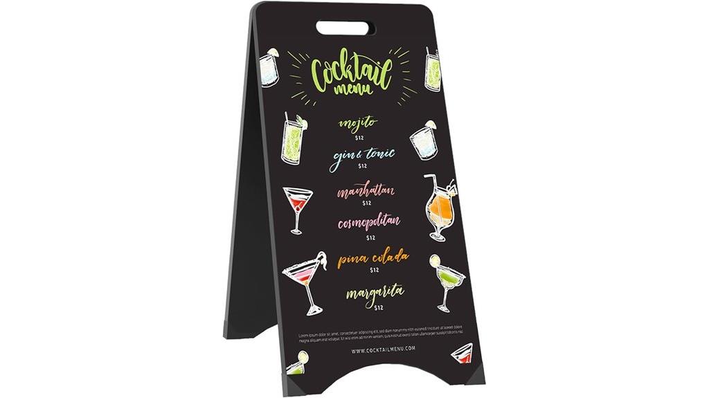 large double sided chalkboard