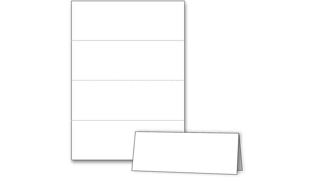 large foldable name cards