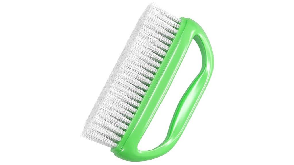 large green nail brush