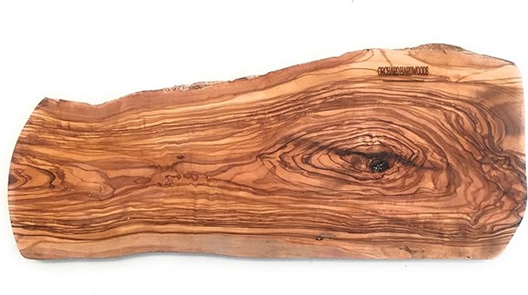 large rustic olive wood board