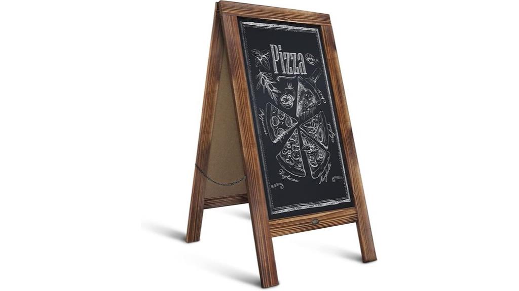 large solid wood sign