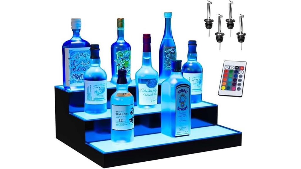 led liquor bottle shelf