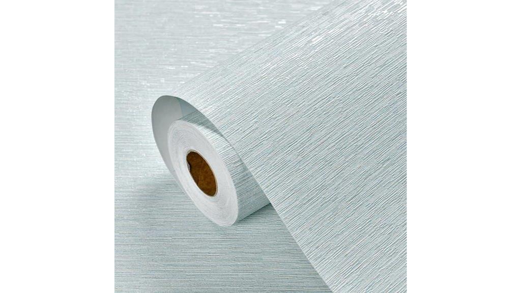 light blue grasscloth wallpaper