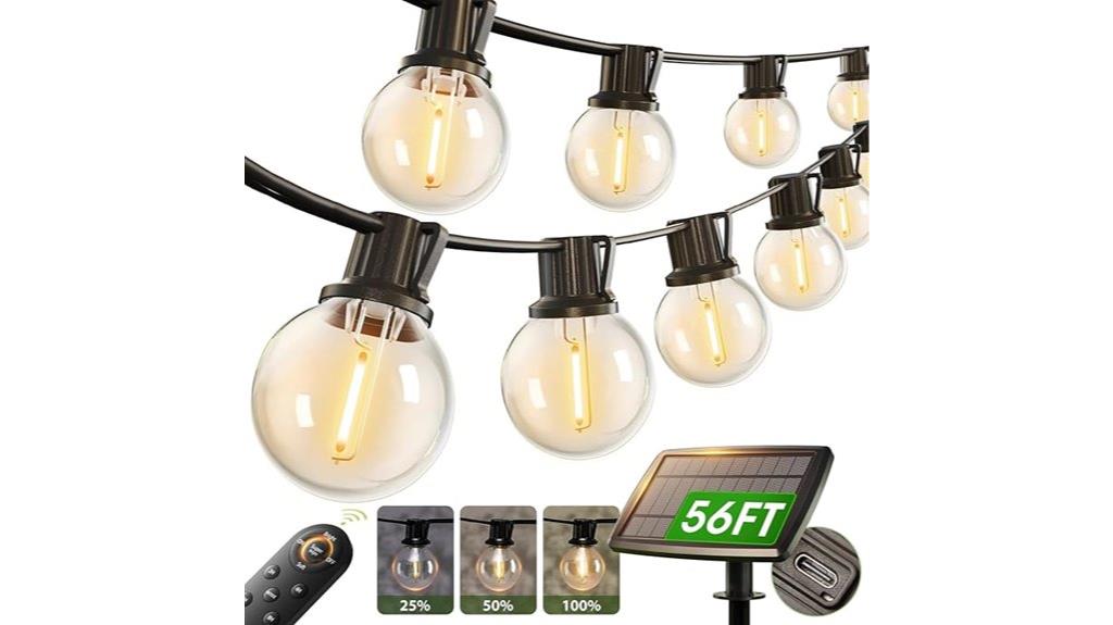 long waterproof solar string lights