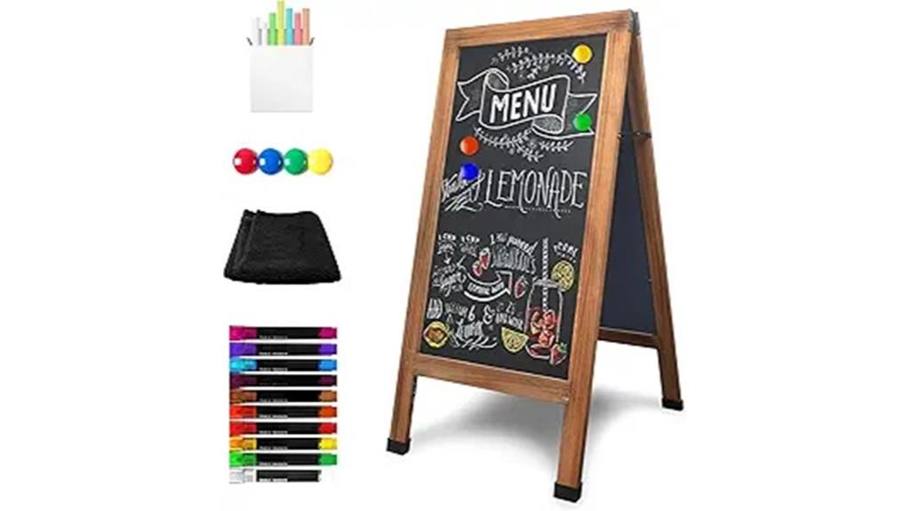 magnetic chalkboard easel sign