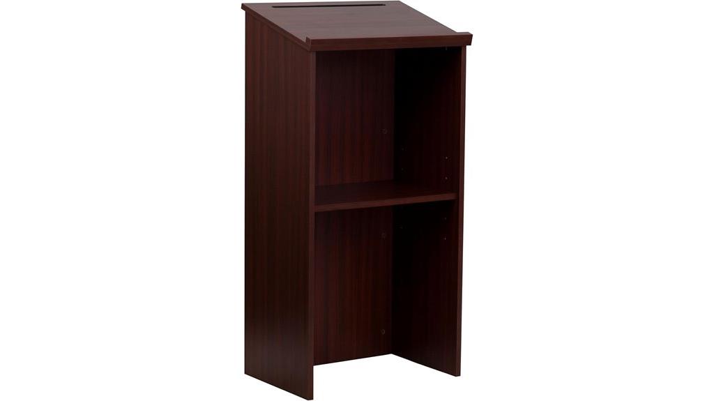 mahogany stand up lectern