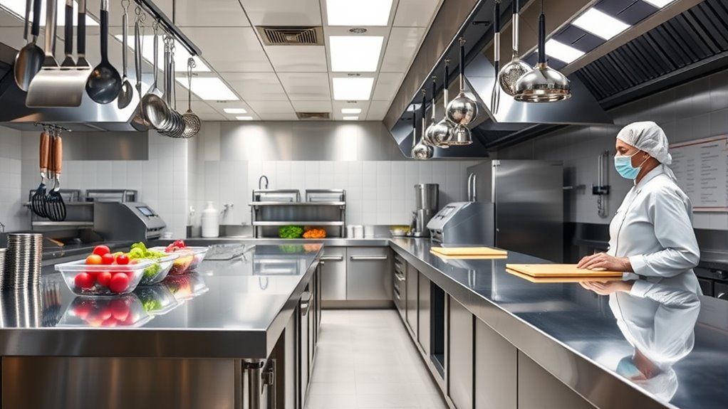 maintain sanitary kitchen practices