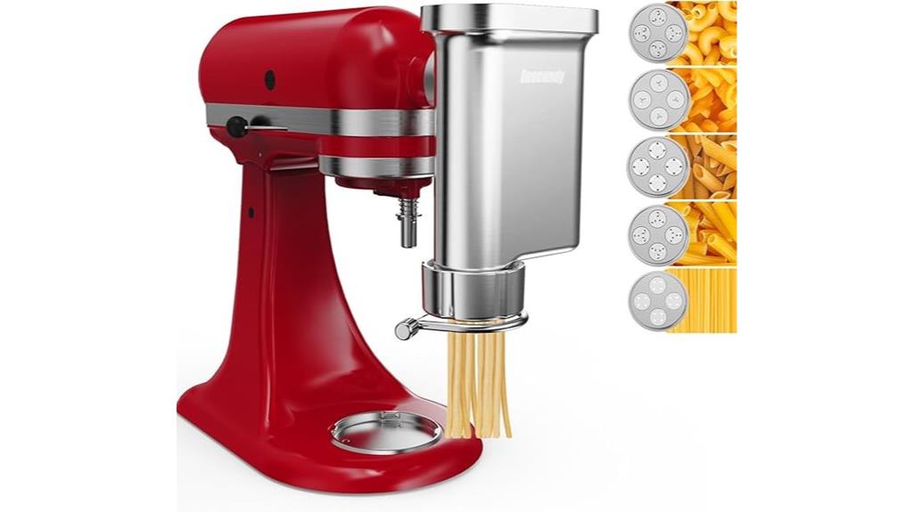 metal pasta press attachment