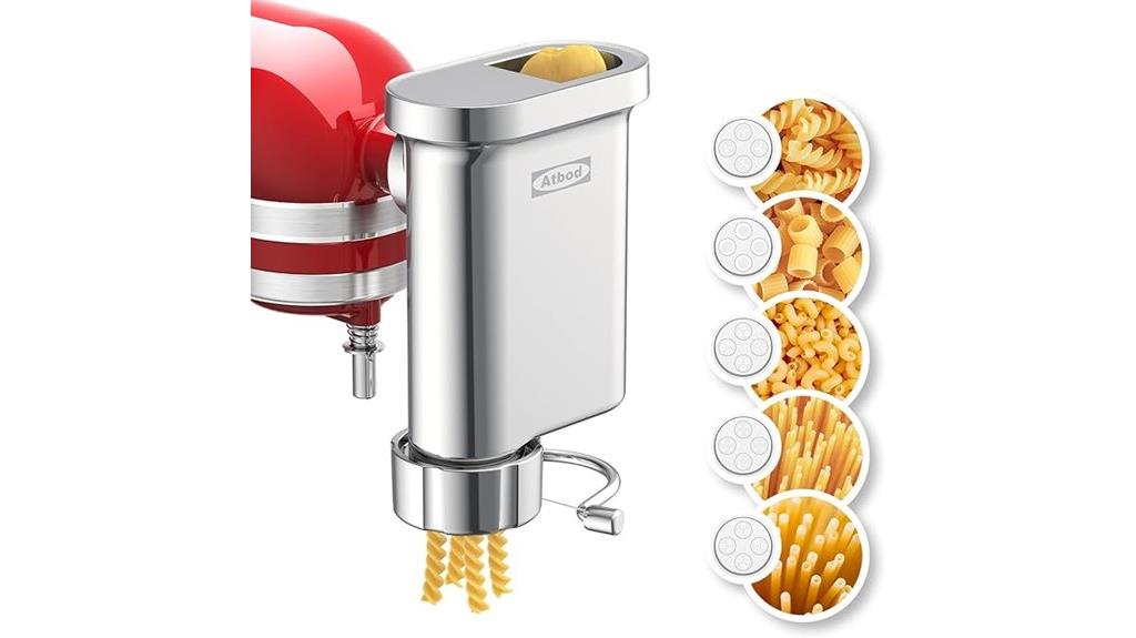 metal pasta press attachment