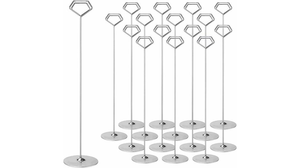 metal table number holders